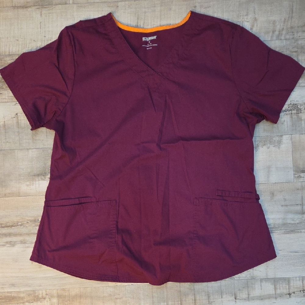 Scrubstar Women's V-Neck Top - Deep Purple